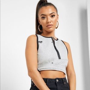NWT NIKE Tech Fleece Crop Zippered - Grey SM